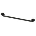 Kingston Brass GLDR814300 30-Inch X 1-1/4-Inch OD ADA Grab Bar, Matte Black GLDR814300